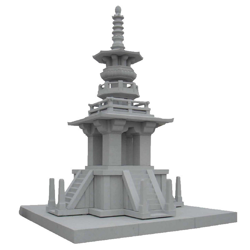 寺院石雕舍利塔佛塔雕刻 塔高度2米 细腻圆滑加工工期准