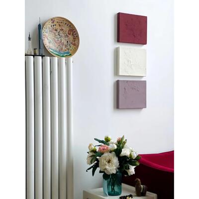 Wabi-Sabi风格艺术山纹装饰画纯色Normcore抽象画素米盒挂画