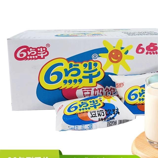 六点半豆奶经典袋装160ml*24袋学生豆浆早餐奶植物蛋白饮料整箱