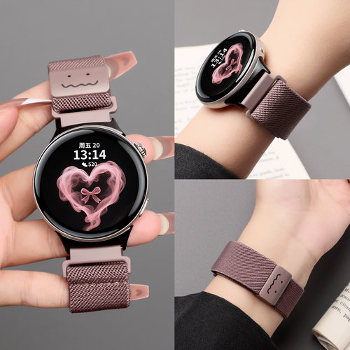 适用于vivo watch5表带iQOO WATCH 5新款卡通涂鸦磁吸编织腕带智能运动手表vivowatch3高级感男女夏替换配件