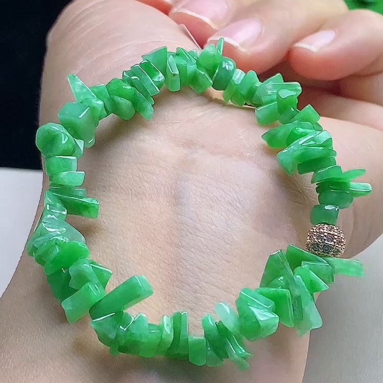 缅甸翡翠手串玉手串天然玉石A货