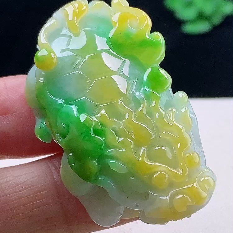 缅甸翡翠龙龟玉吊坠天然玉石A货冰种黄加绿老坑高档证书收藏0114,珠宝/钻石/翡翠,颈饰,淘宝优惠券,粉丝福利购,淘宝优惠卷