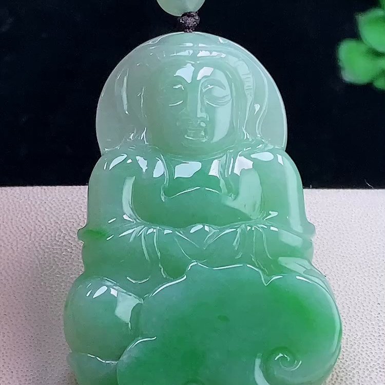 缅甸翡翠观音玉吊坠天然玉石A货冰种高档礼物收藏新款证书0111,珠宝/钻石/翡翠,颈饰,淘宝优惠券,粉丝福利购,淘宝优惠卷