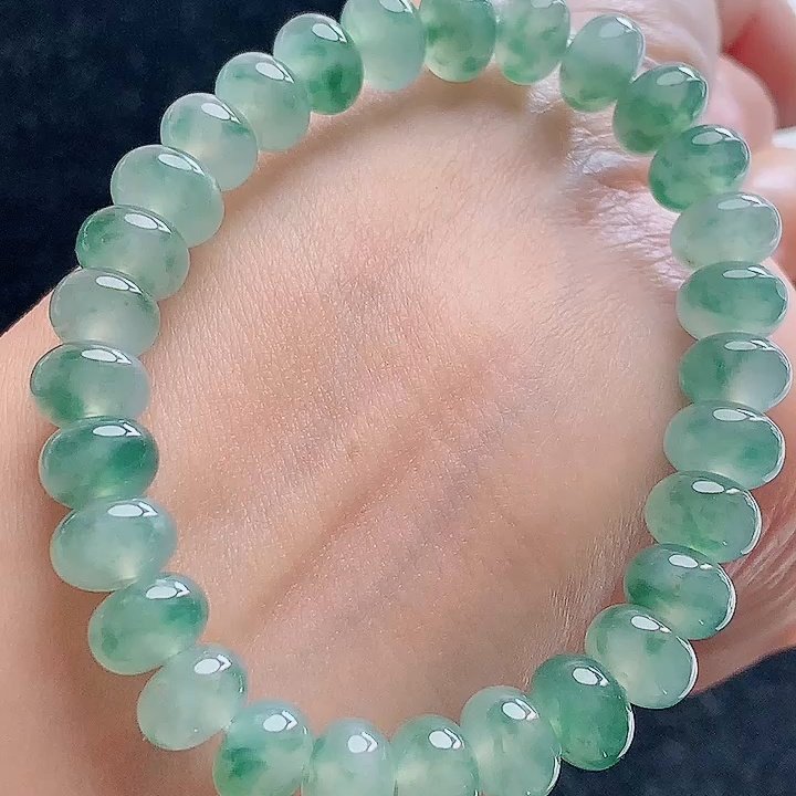 缅甸翡翠算盘玉手串天然玉石A货冰种飘花证书收藏新款正品0110,珠宝/钻石/翡翠,手链/手串,淘宝优惠券,粉丝福利购,淘宝优惠卷