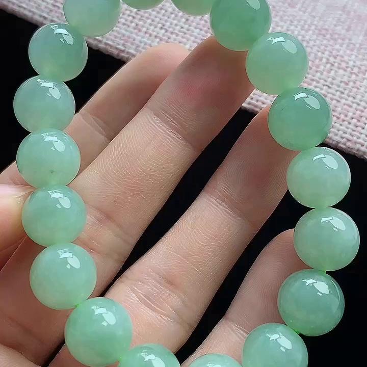 缅甸翡翠手串玉手串天然玉石A货