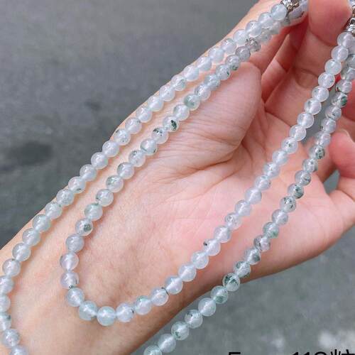 缅甸翡翠项链玉项链天然玉石A货