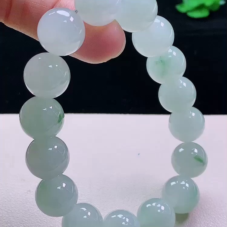 缅甸翡翠手串玉手串天然玉石A货