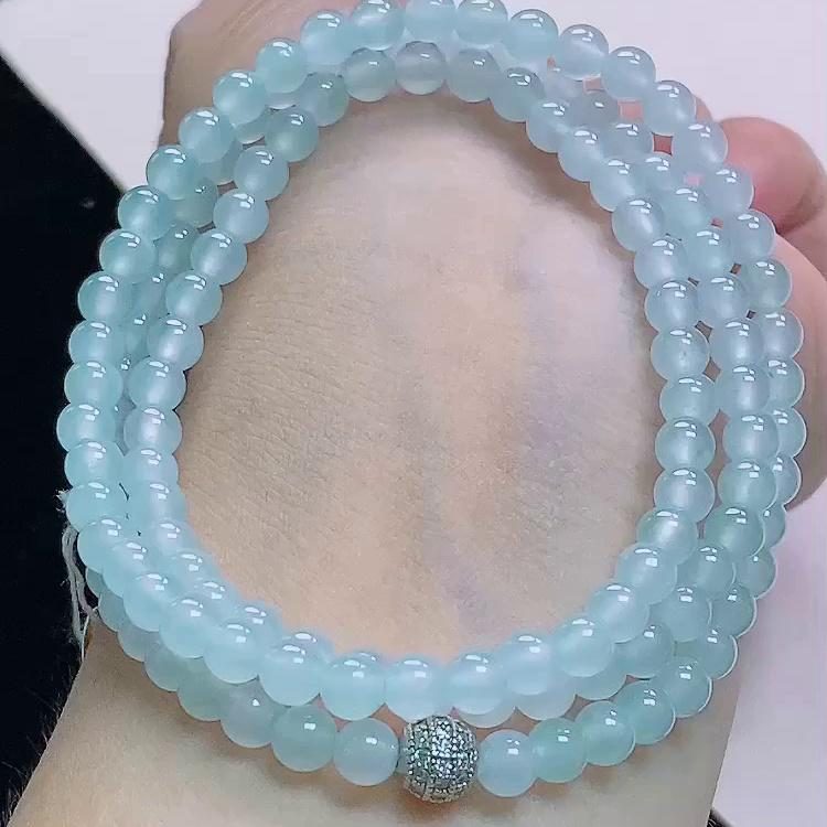 缅甸翡翠项链玉项链天然玉石A货