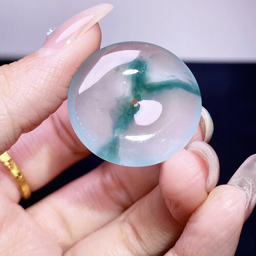缅甸翡翠平安扣玉吊坠天然玉石A