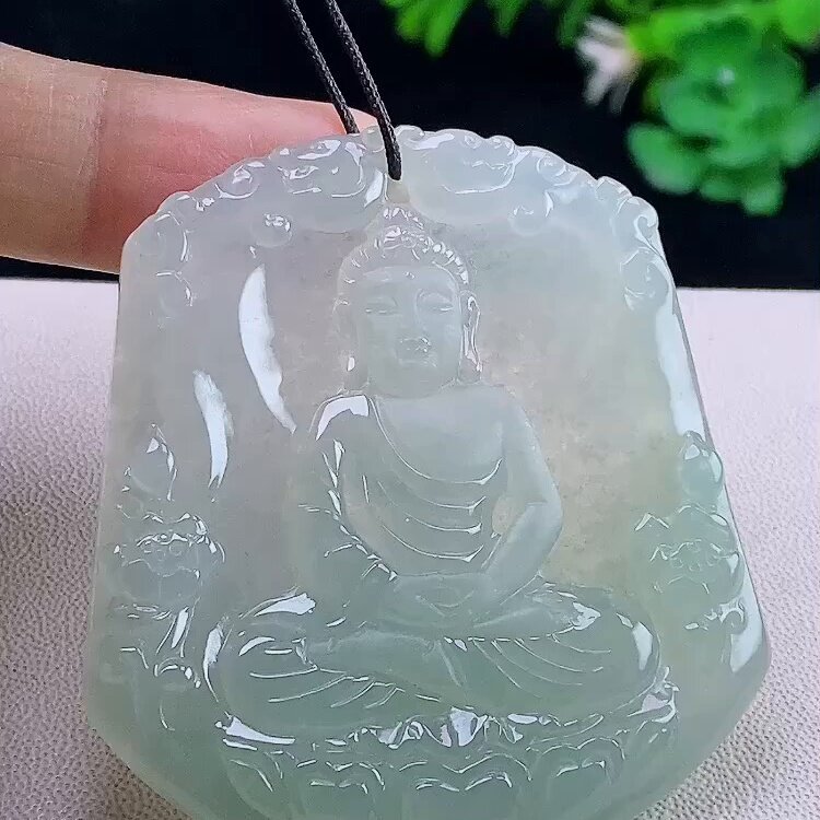 缅甸翡翠大日如来玉吊坠天然玉石A货冰种礼物正品收藏老坑0304
