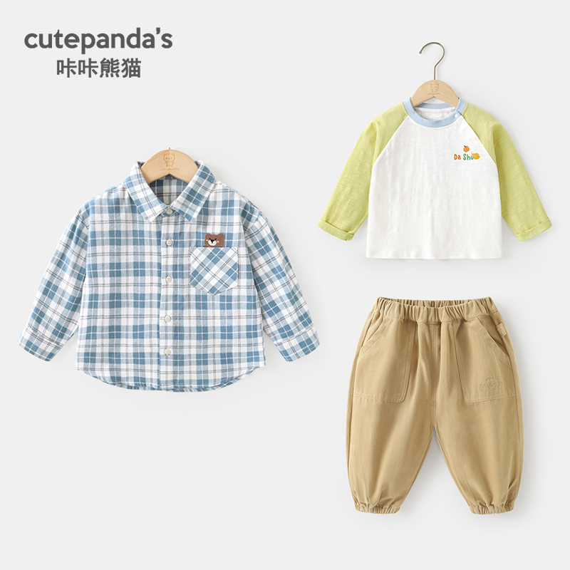 婴幼儿长袖T恤套装三件套