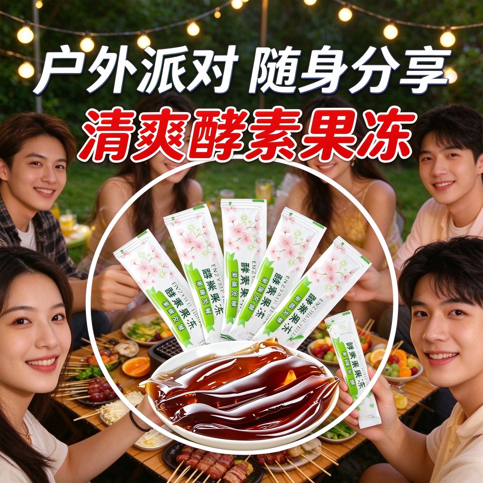清排宿肠便酵素果冻女士大餐伴侣休闲西梅益生元小零食官方官网