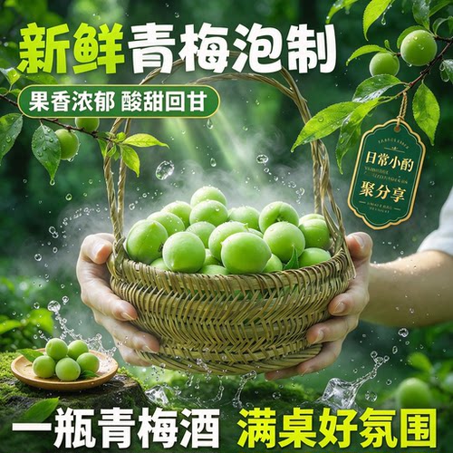 轻加工青梅鲜果泡酒半成品酸梅子完熟梅解腻大果蜜饯开胃零食酸甜