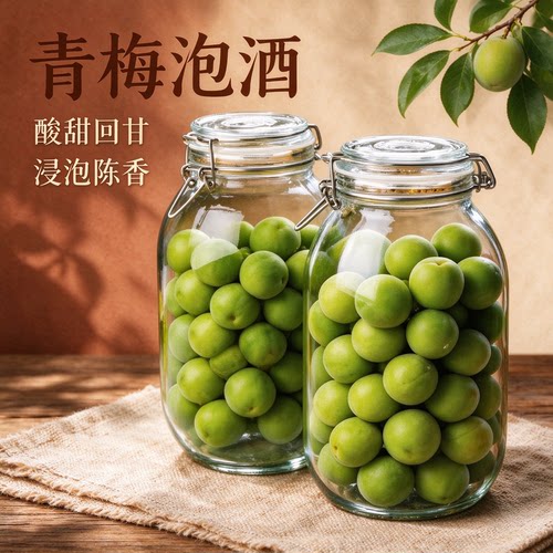 轻加工青梅鲜果泡酒半成品开胃青竹梅专用口感丰厚大果水果酸梅子