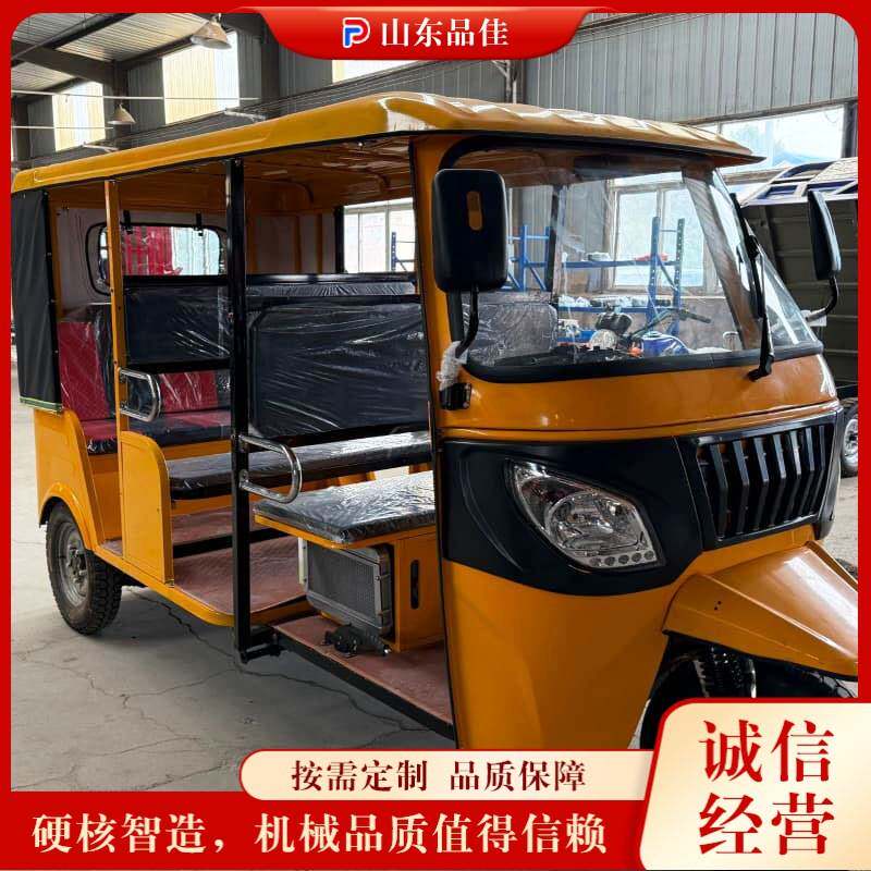 跨境多人座电动三轮车 Tuk-tuk外贸出口 观光载人拉客燃油三轮车