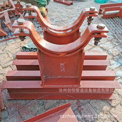 T型管托焊接t型管托J2-1a J3 J4 J5 J6 J7J8双螺栓管夹HG/T21629