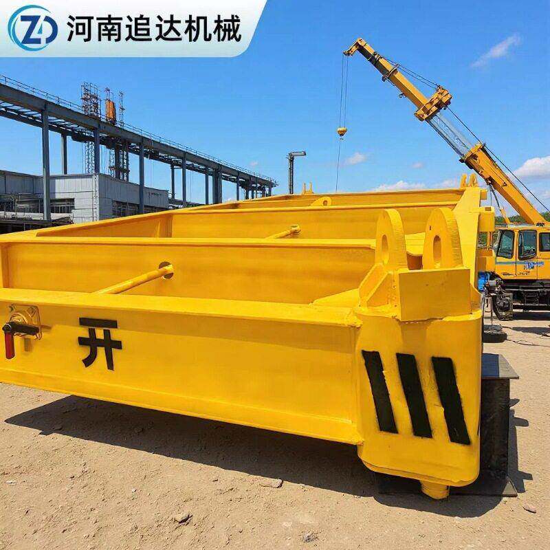 半自动20尺40尺集装箱吊具20尺集装箱框架吊梁40尺钢丝绳挂梁吊具