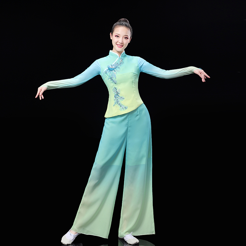 胶州秧歌服演出服广场舞中国风