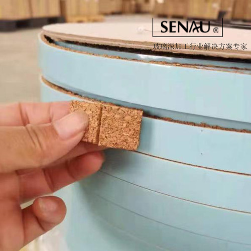 卷式玻璃静电软木垫片 运输保护缓冲 机用软木垫片自动贴软木垫片