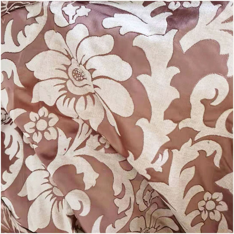 高档雪尼尔沙发布料面料欧式沙发套布加厚提花咖啡色深蓝色2.8米