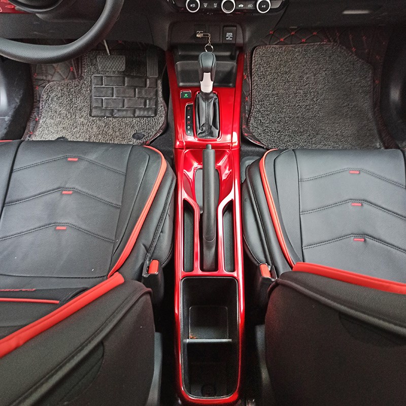 适用于2021款第四代全新飞度水杯档位装饰贴中控手刹面板内饰改装