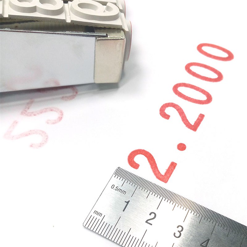 卓达6位数字印章可调转轮号码印15186大号18mm字高纸箱编码批号章