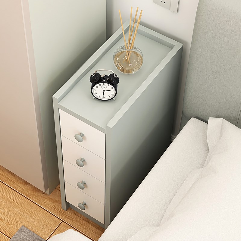 迷你床头柜轻奢超窄款粉色可爱儿童小柜子小型尺寸定制20/25/30cm