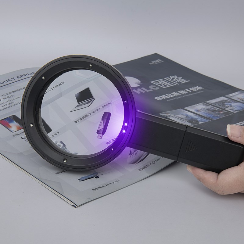 15倍充电高清LED灯手持放大镜30倍线路版5老人阅读书报用古玩观看