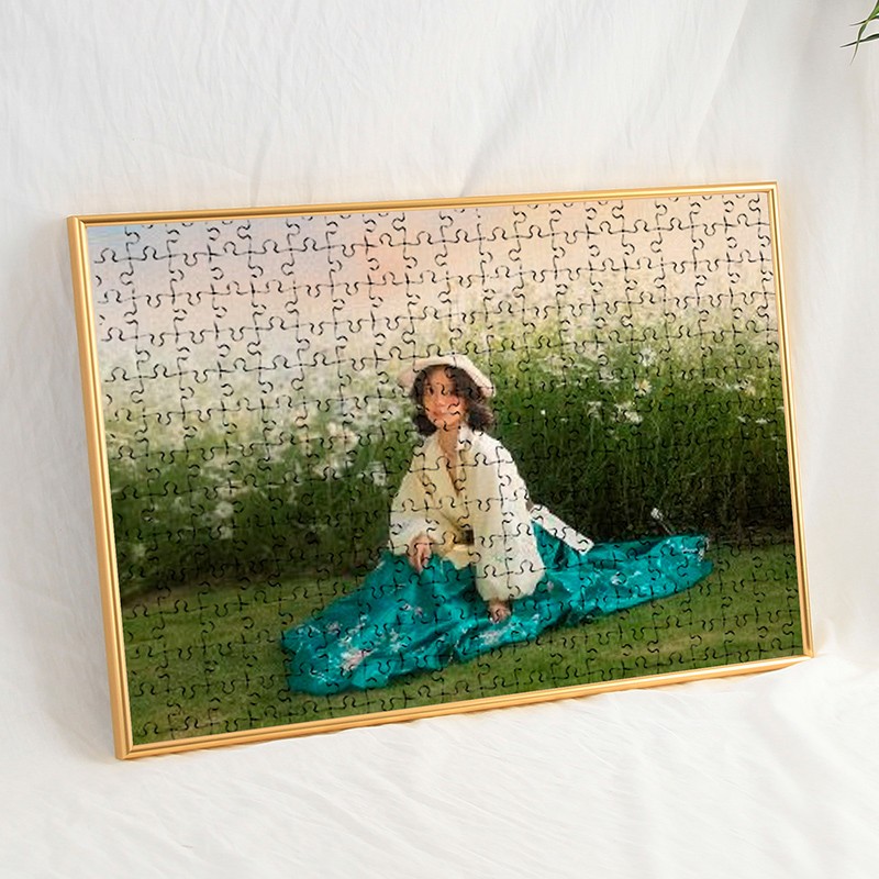 拼图铝合金相框1000片500片2000片装裱画框挂墙50x75金属300定制