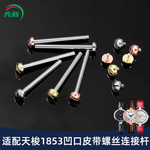 T003凹口表带螺丝杆 T094 适配天梭表带连接杆女小美人T126 T084