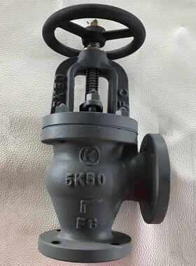 船用日标铸铁截止阀JISF73065K角式截止阀日标铸铁