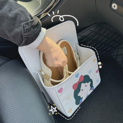 收纳副驾驶后备箱放鞋神器汽车鞋盒车内车载鞋子车上用品女士储物