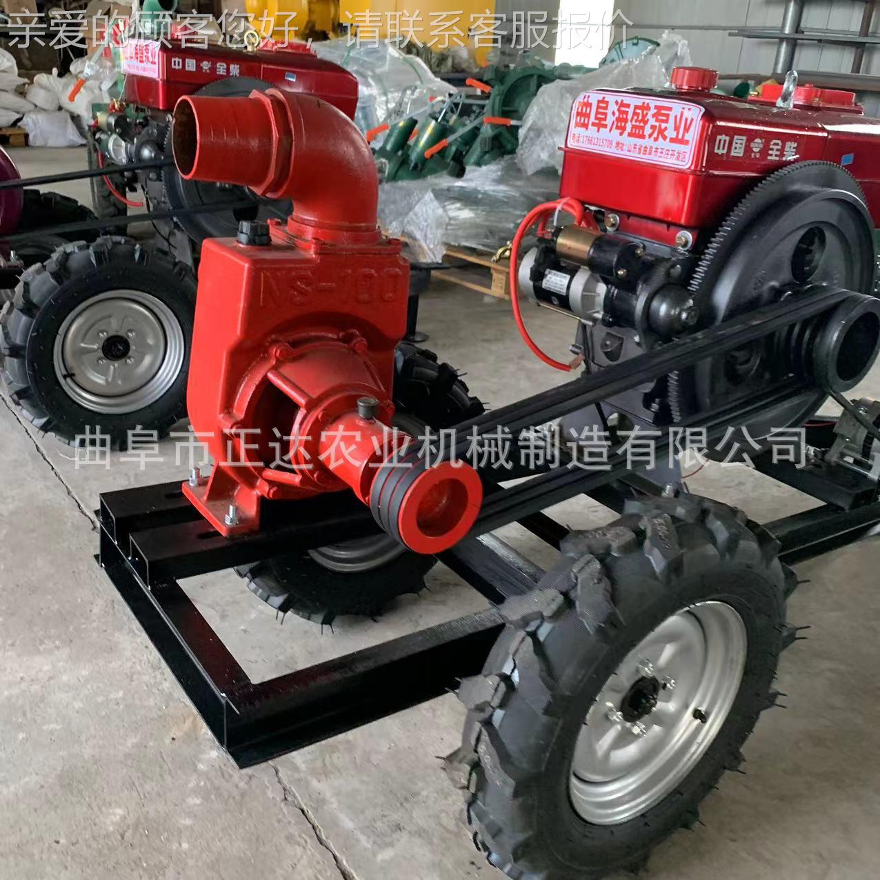 动柴油力自免吸泵机组 4寸6寸8寸加引水抽水泵 CFF工厂排污自吸泵