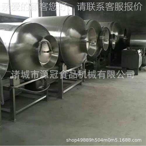 不锈钢变频真空滚揉机咸菜腌制机牛肉鸡翅肉类呼吸式真空滚揉机