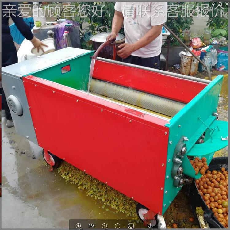 新疆阿克苏薄皮核桃锯剥机壳机齿BOR辊清洗一体规型格号齐全去青