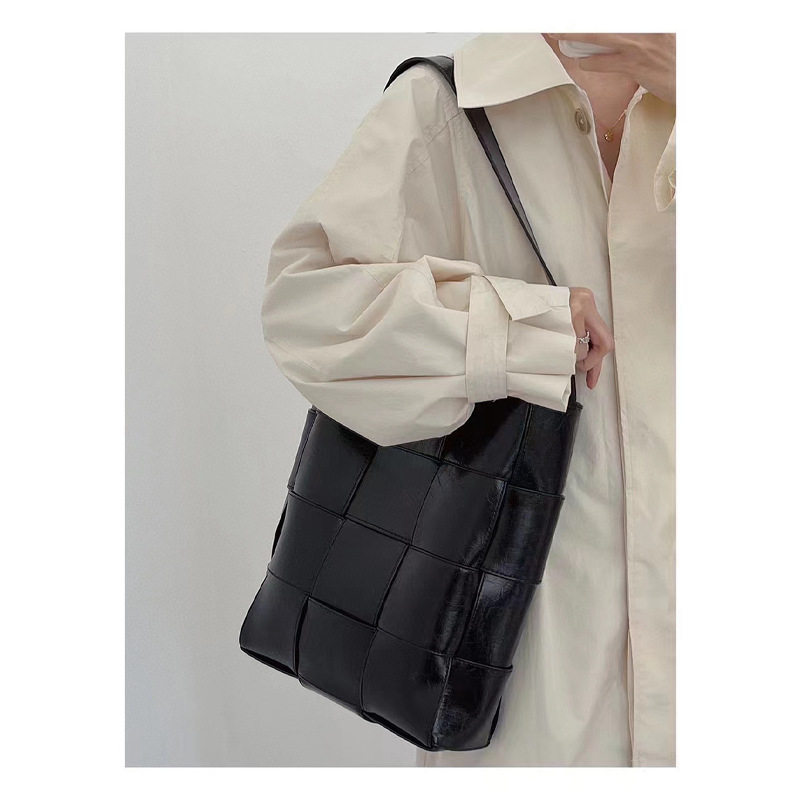 2026新款真皮编织托特包女大容量单肩包子母包头层牛皮通勤腋下包,箱包皮具/热销女包/男包,水桶包,淘宝优惠券,粉丝福利购,淘宝优惠卷