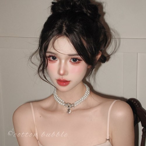 在逃公主珍珠项链高级感锁骨链