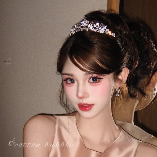 水晶公主皇冠头饰女十八岁王冠