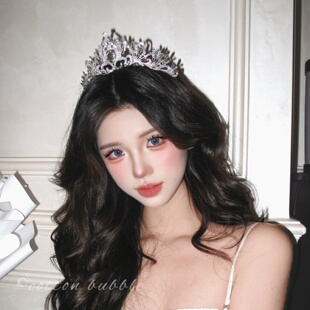 高贵小公主皇冠生日头饰女高级感发箍十八岁王冠礼服配饰新娘头冠