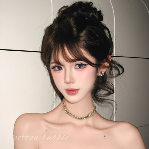 法式轻奢水钻金色项链高级choker