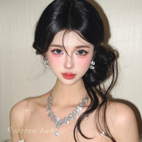 闪耀千金锆石水钻项链礼服配饰女