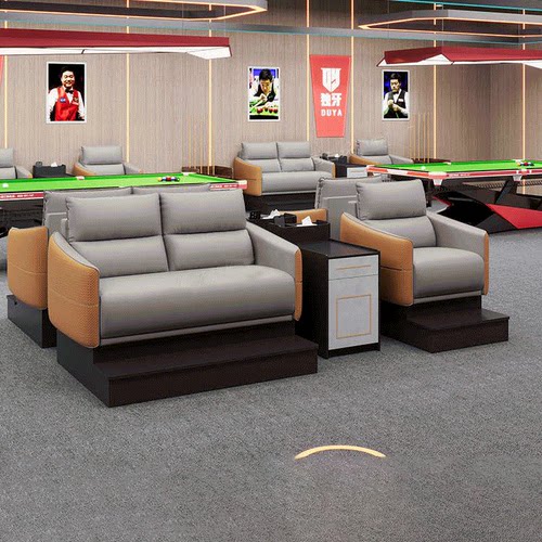 台球室观球椅比赛专用卡座看球沙发椅轻奢高端桌球厅高档休闲桌椅