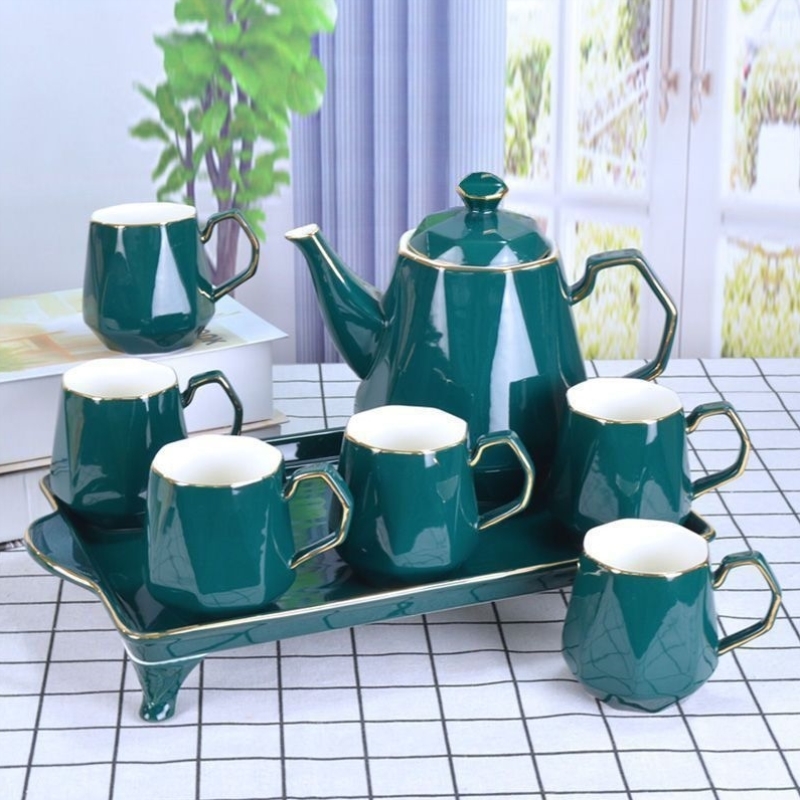 陶瓷水壶茶具套装轻奢高档水具茶壶茶具全套冷热茶具结婚一整套