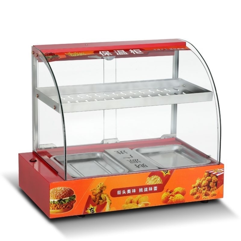 商用保温柜加热恒温箱板栗蛋挞面包玻璃油饼柜食品小型展示柜台式