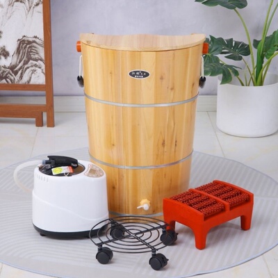 泡脚木桶泡腿木桶蒸汽熏蒸木桶足浴桶足疗桶泡脚养生木桶汗蒸木桶