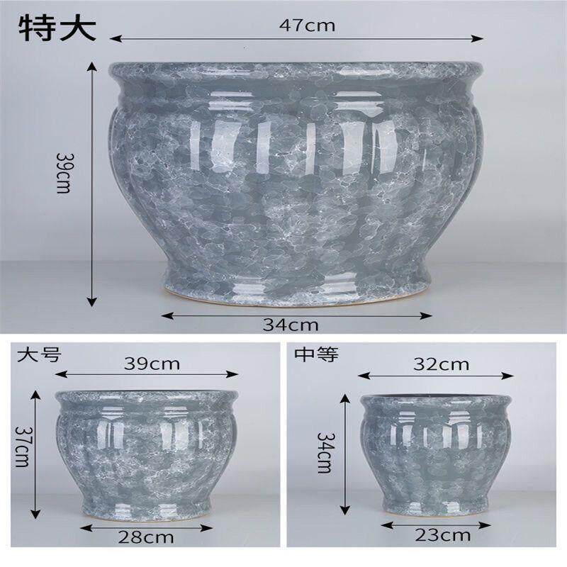厂家直销特大号大口径陶瓷大花缸庭院客厅阳台盆栽发财树大号花盆