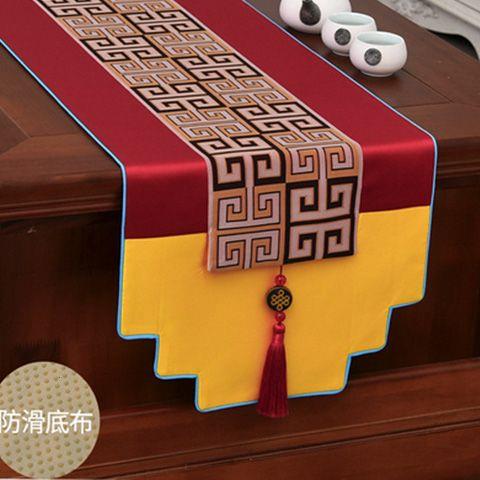 现代新中式桌旗禅意古典