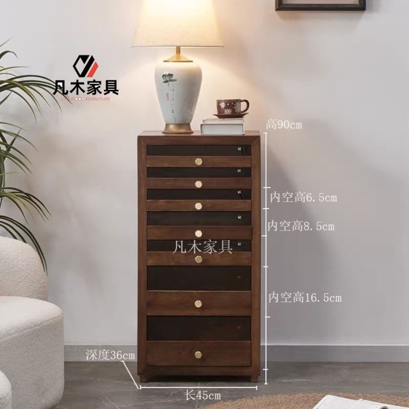 实木普洱茶柜茶饼架多层抽屉展示架收纳储藏普洱茶盒