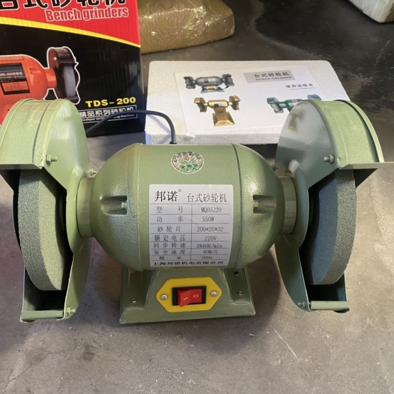 家用纯铜电机强力砂轮机多功能台式磨刀机抛光机台式砂轮机新款机