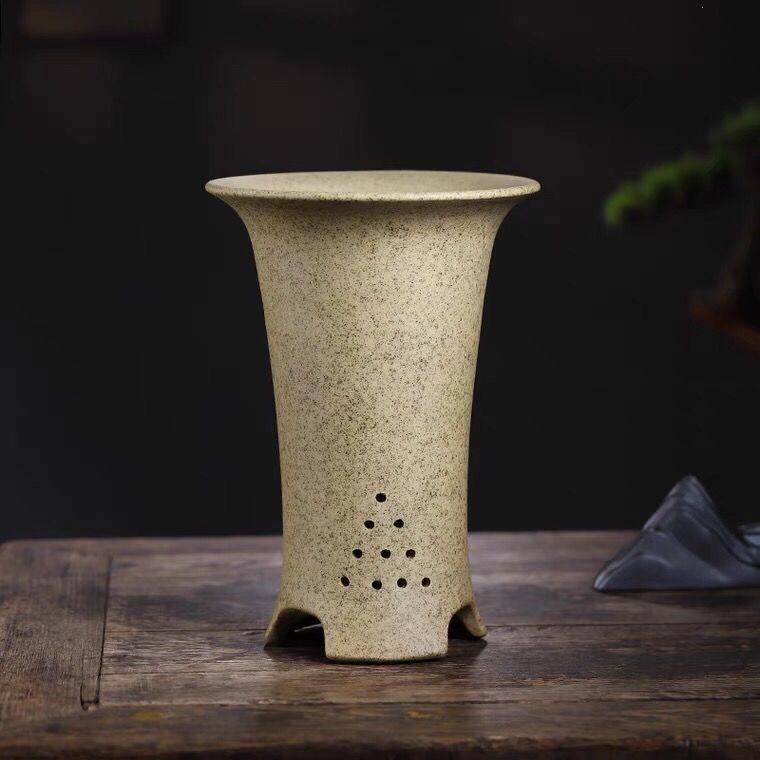 束腰紫砂兰花盆宜兴精品